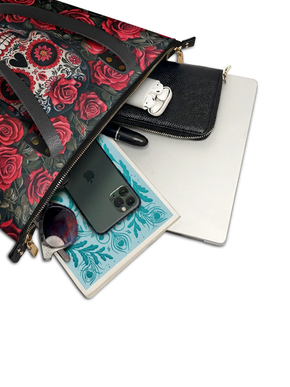 "La Roja" Leather Tote Bag Matching Set (FREE WALLET)