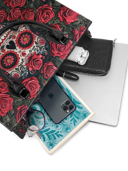 "La Roja" - Leather Handbag Matching Set (FREE WALLET)