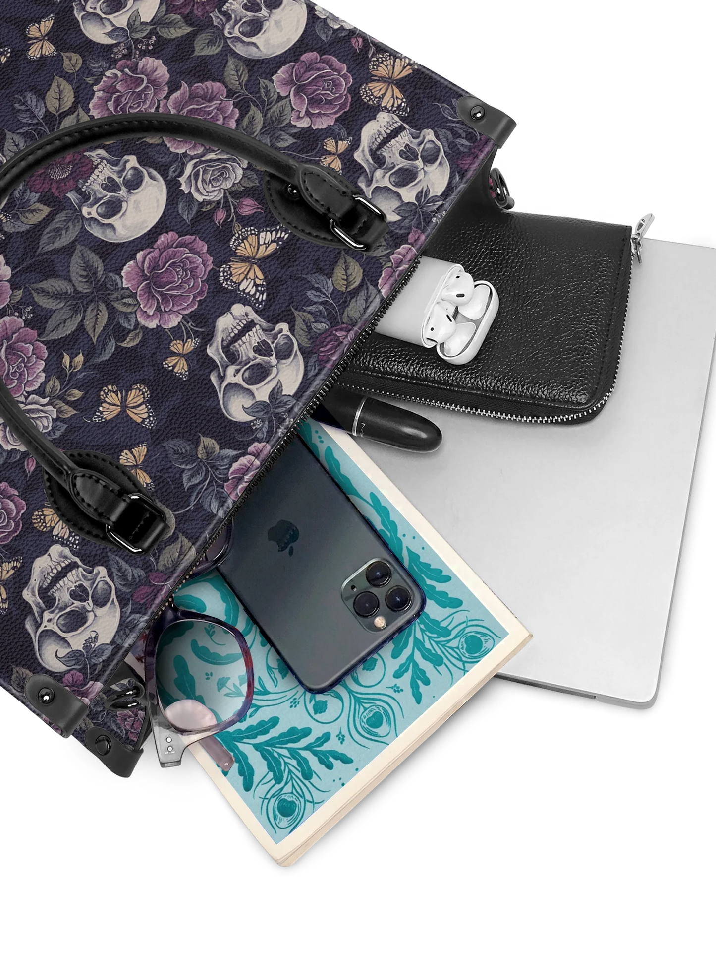 "Noctaflora" - Leather Handbag Matching Set (FREE WALLET)
