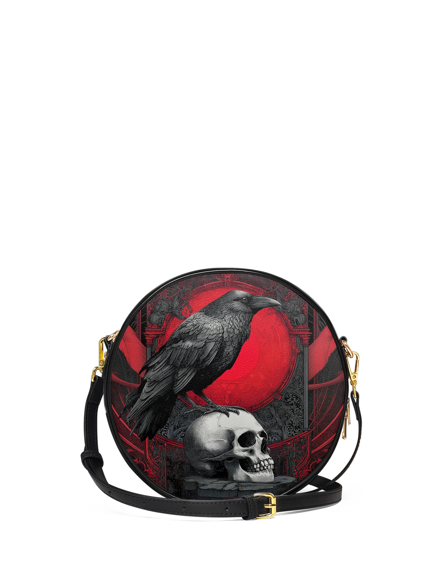 "Bloodraven" Circle Crossbody Bag