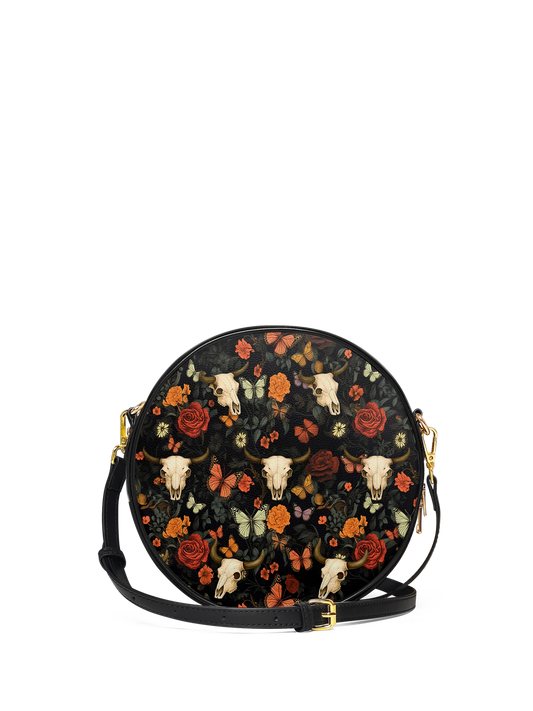 "Thornfall" Circle Crossbody Bag