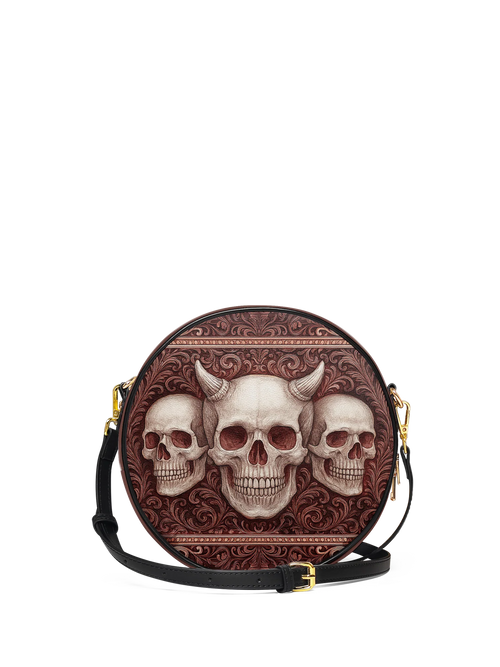 "Triskelion" Circle Crossbody Bag