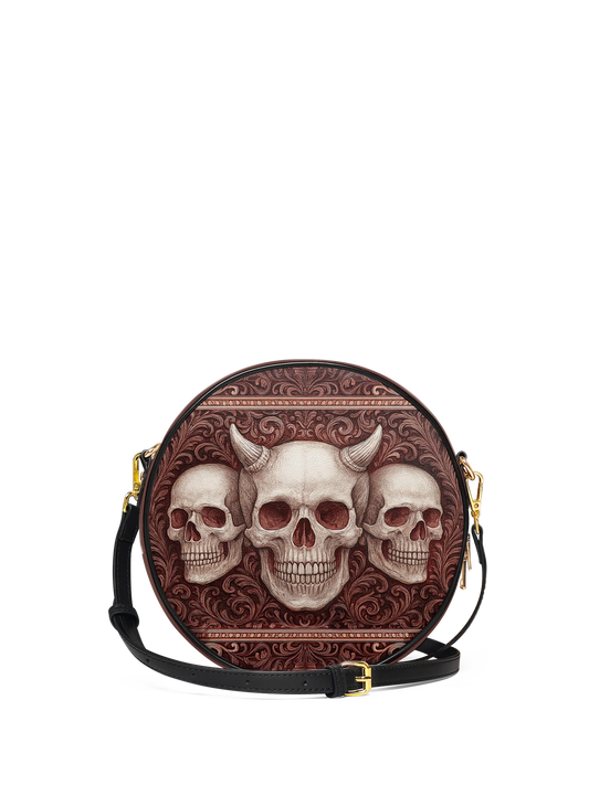 "Triskelion" Circle Crossbody Bag