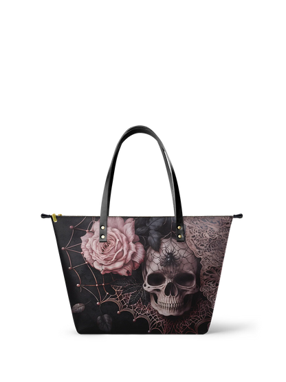 "Venomina" Leather Tote Bag Matching Set (FREE WALLET)