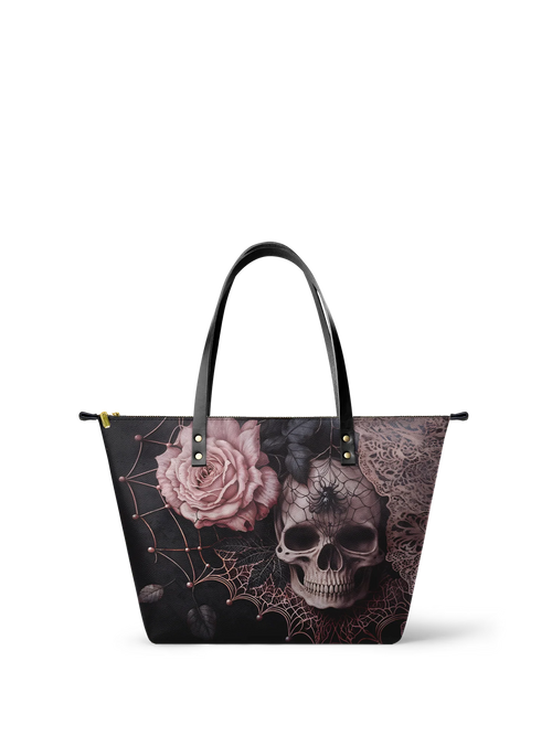 "Venomina" Leather Tote Bag Matching Set (FREE WALLET)