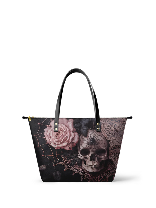 "Venomina" Leather Tote Bag Matching Set (FREE WALLET)