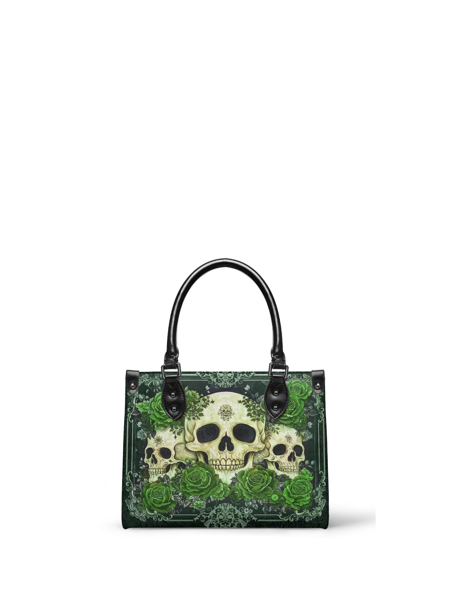 "Bloodrose" Poison Ivy - Small Leather Handbag Matching Set (FREE WALLET)