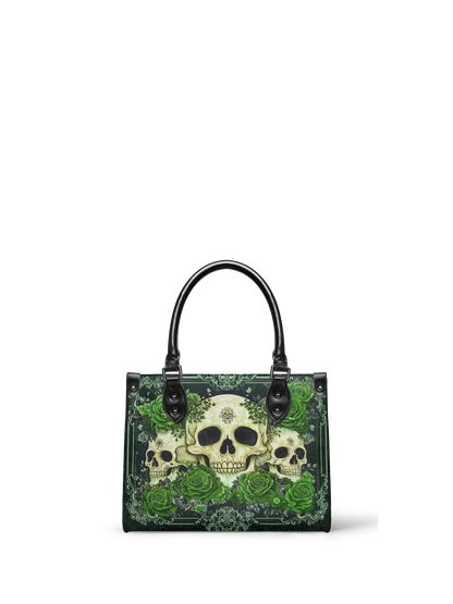 "Bloodrose" Poison Ivy - Small Leather Handbag Matching Set (FREE WALLET)