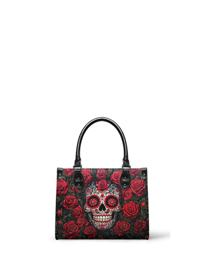 "La Roja" - Small Leather Handbag Matching Set (FREE WALLET)