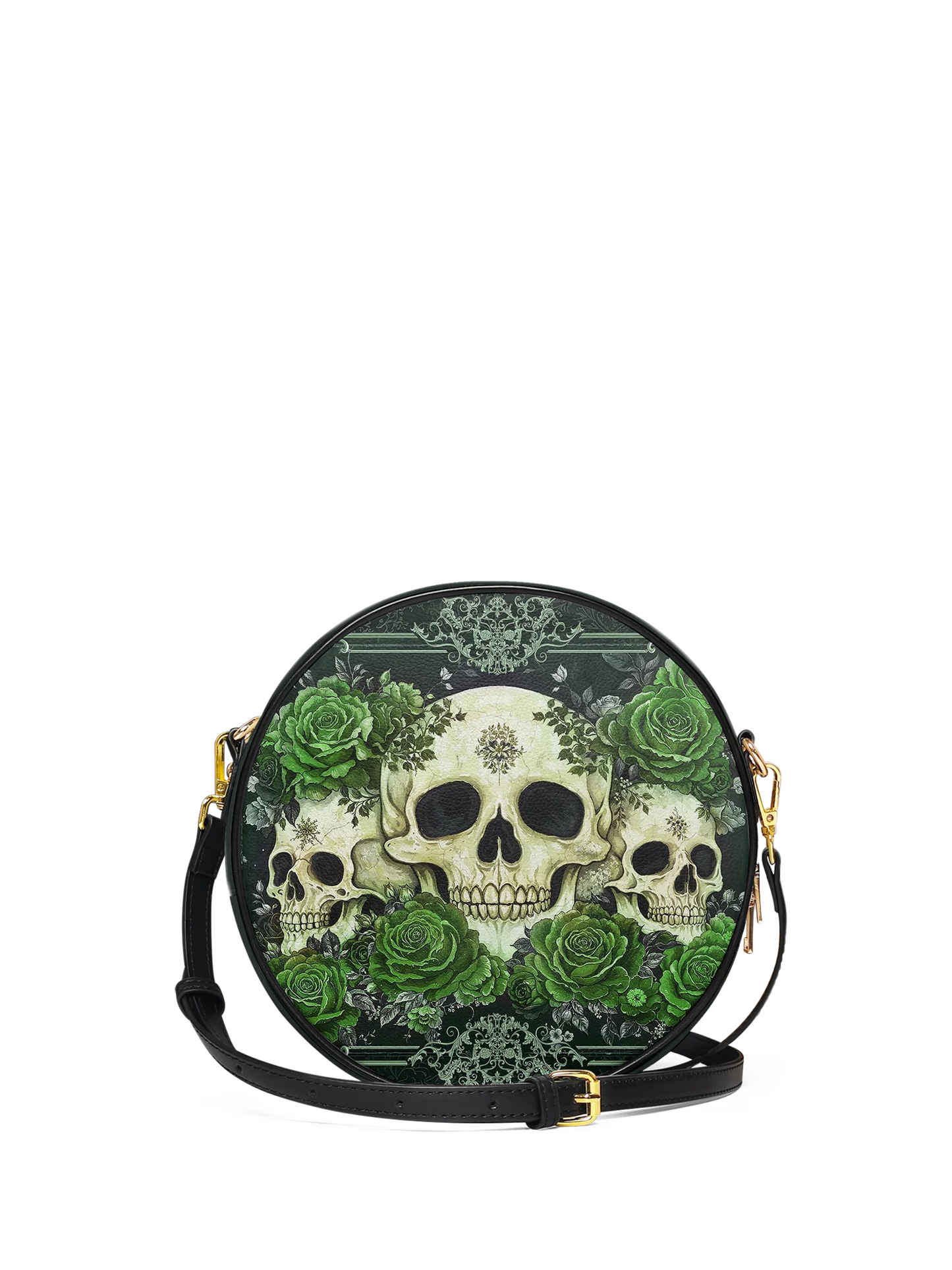 "Bloodrose" Poison Ivy Circle Crossbody Bag