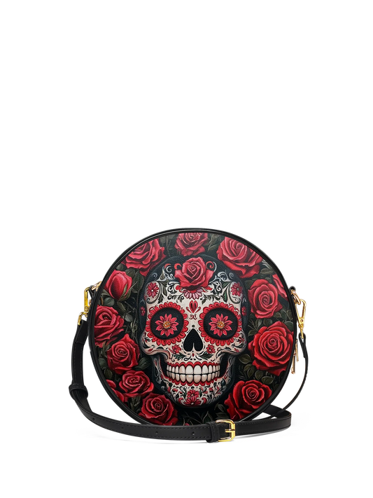 "La Roja" Circle Crossbody Bag
