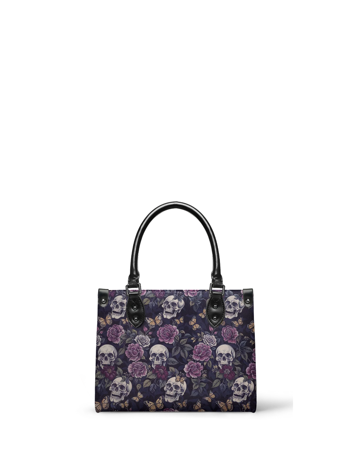 "Noctaflora"- Small Leather Handbag Matching Set (FREE WALLET)
