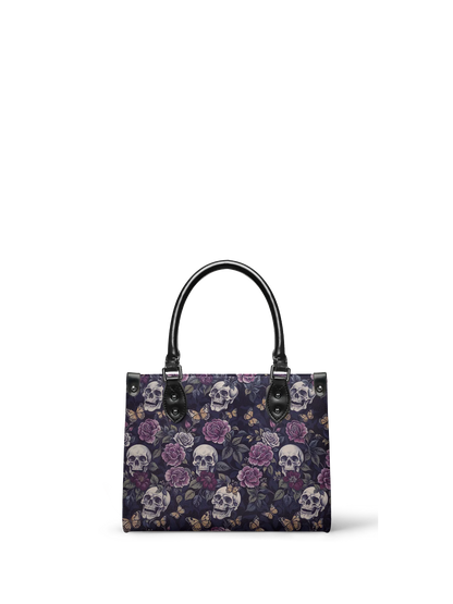 "Noctaflora"- Small Leather Handbag Matching Set (FREE WALLET)