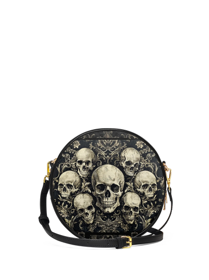 "Deathmark" Circle Crossbody Bag
