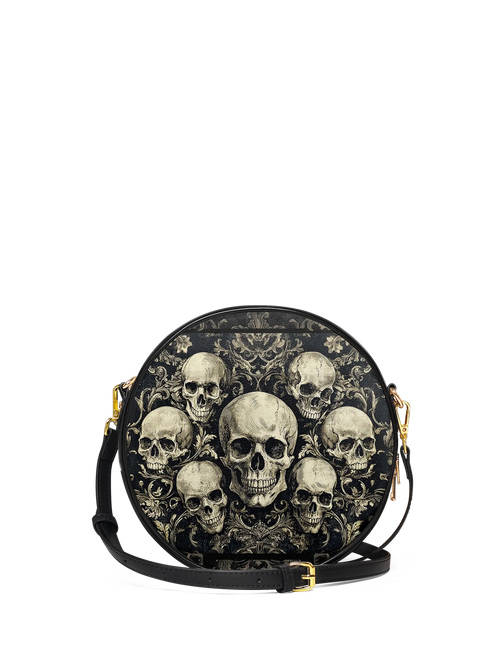"Deathmark" Circle Crossbody Bag