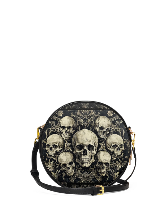 "Deathmark" Circle Crossbody Bag