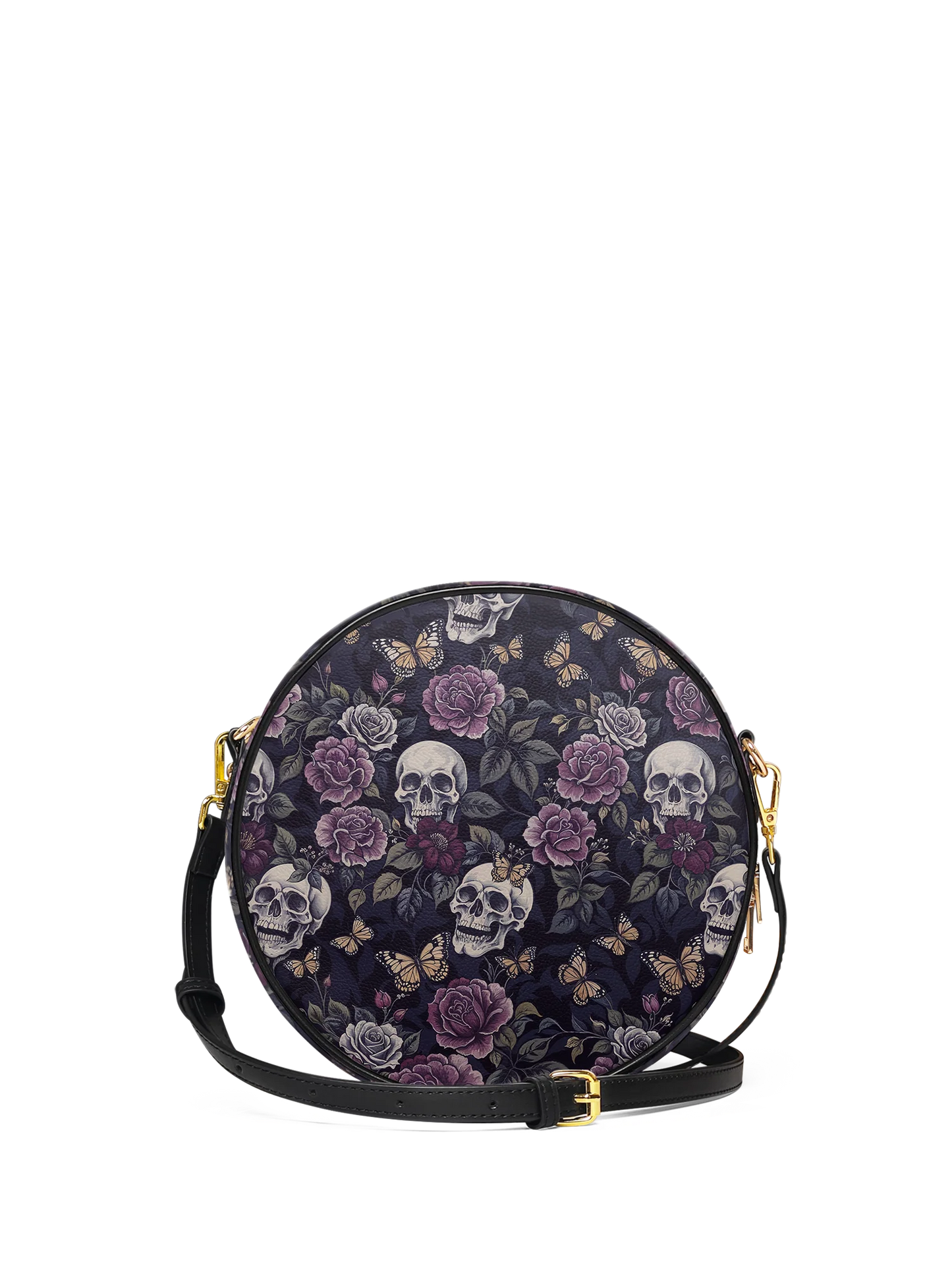 "Noctaflora" Circle Crossbody Bag