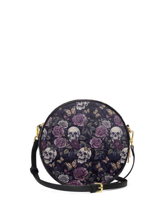 "Noctaflora" Circle Crossbody Bag