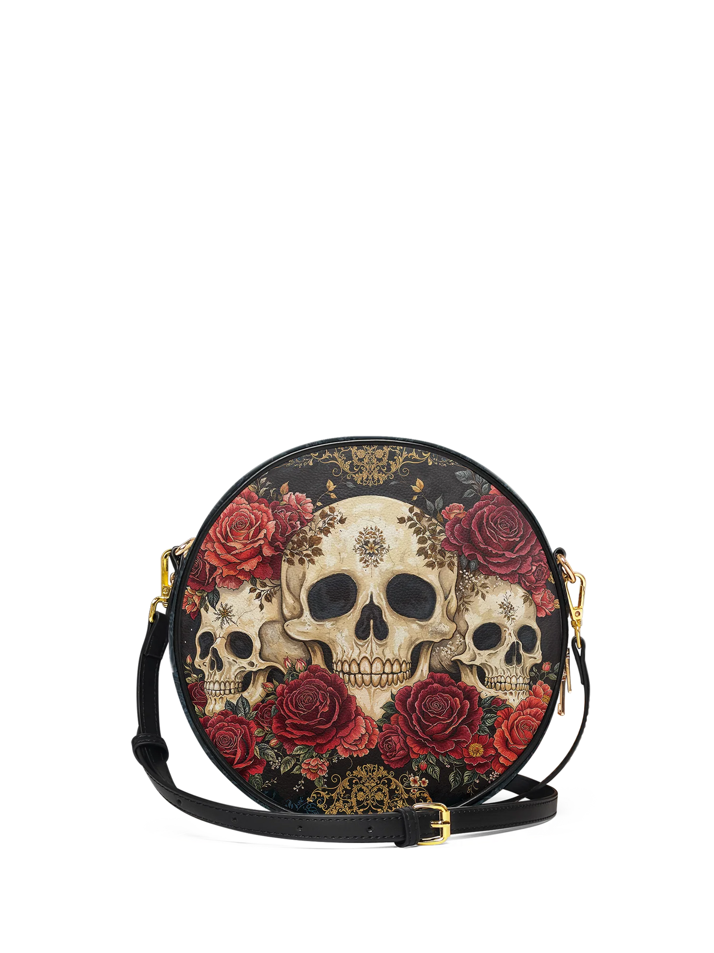 "Bloodrose" Circle Crossbody Bag