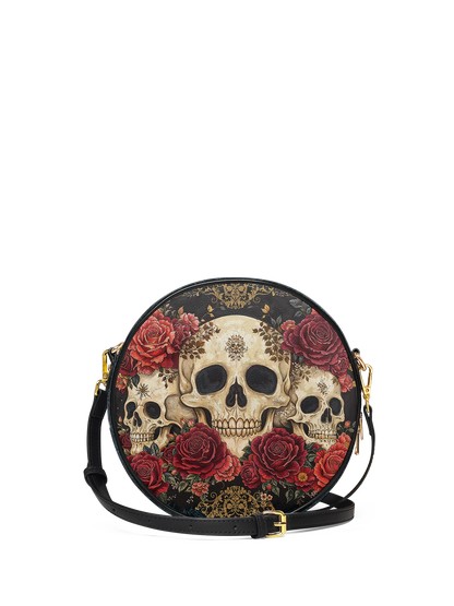 "Bloodrose" Circle Crossbody Bag