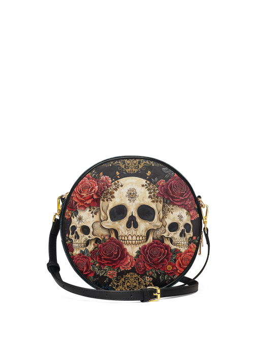 "Bloodrose" Circle Crossbody Bag