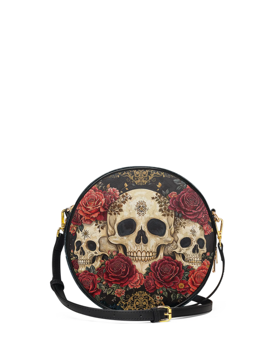 "Bloodrose" Circle Crossbody Bag