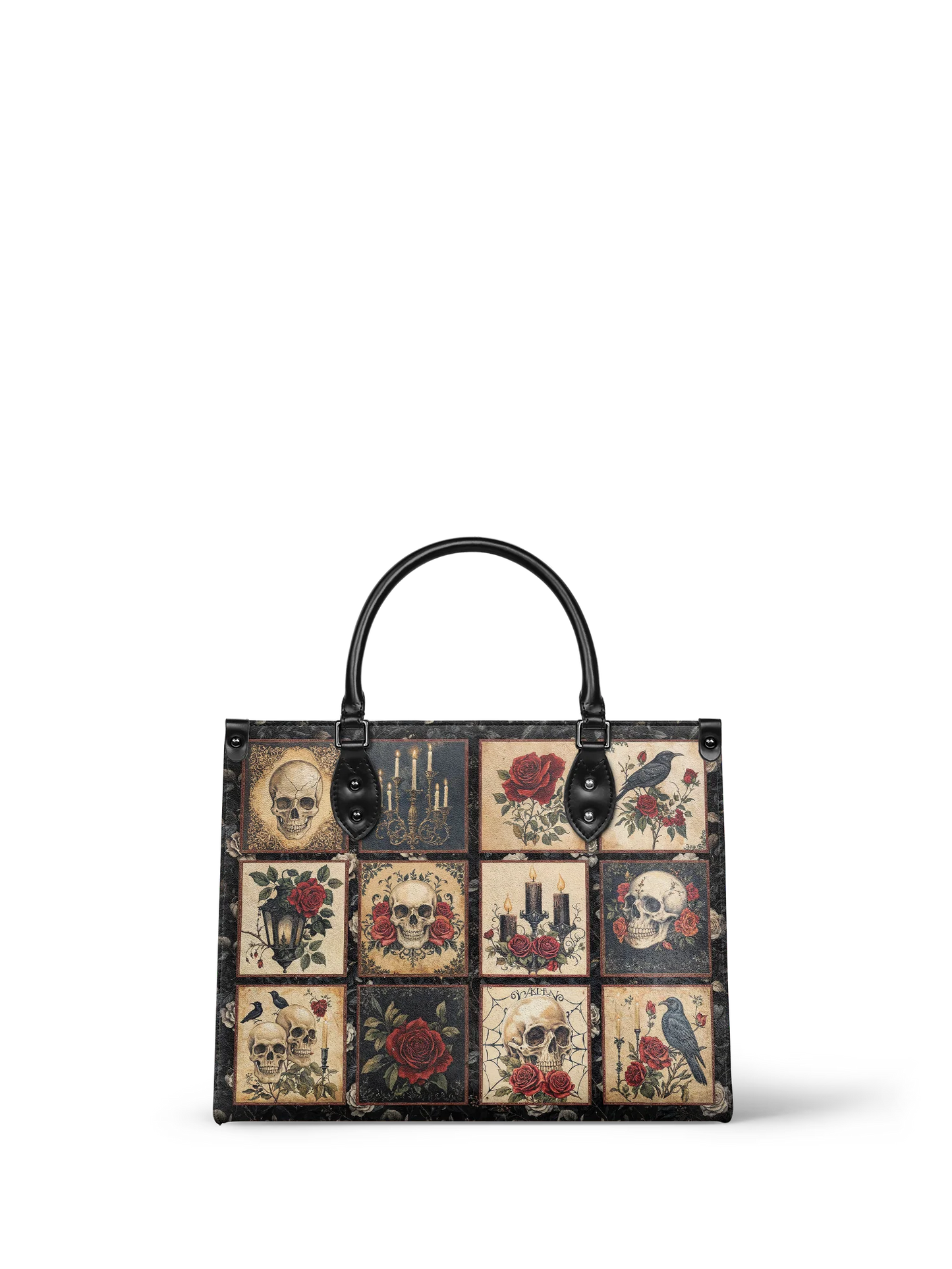 "Blacklitany" - Leather Handbag Matching Set  (FREE WALLET)