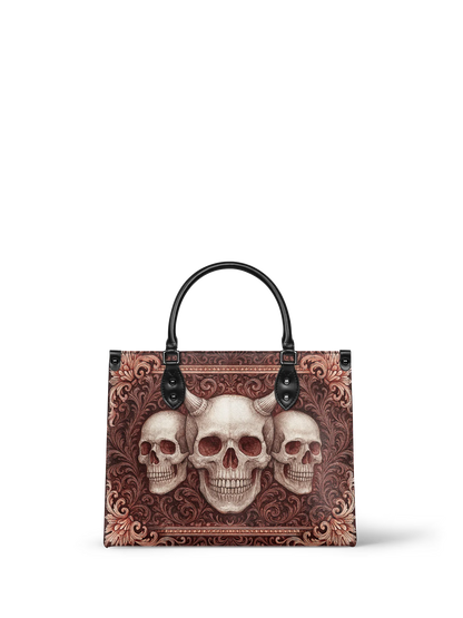 "Triskelion" - Leather Handbag Matching Set (FREE WALLET)