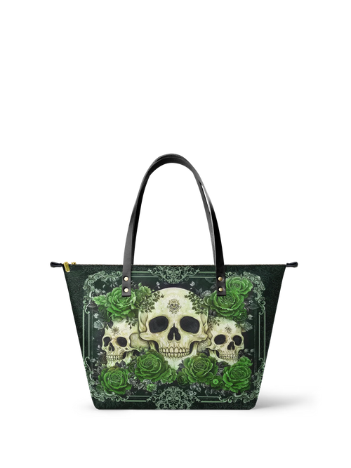 "Bloodrose" Poison Ivy Leather Tote Bag Matching Set (FREE WALLET)