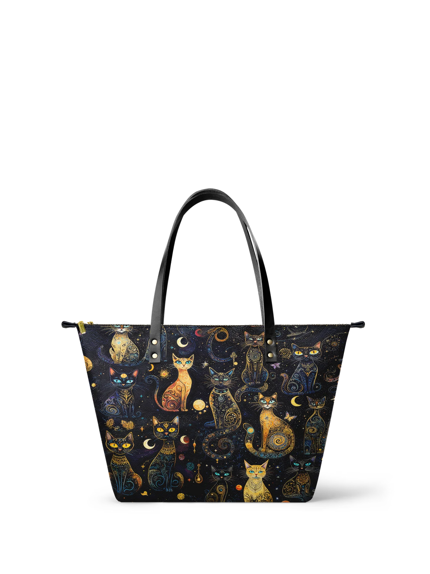 "Lunacat" Leather Tote Bag Matching Set (FREE WALLET)