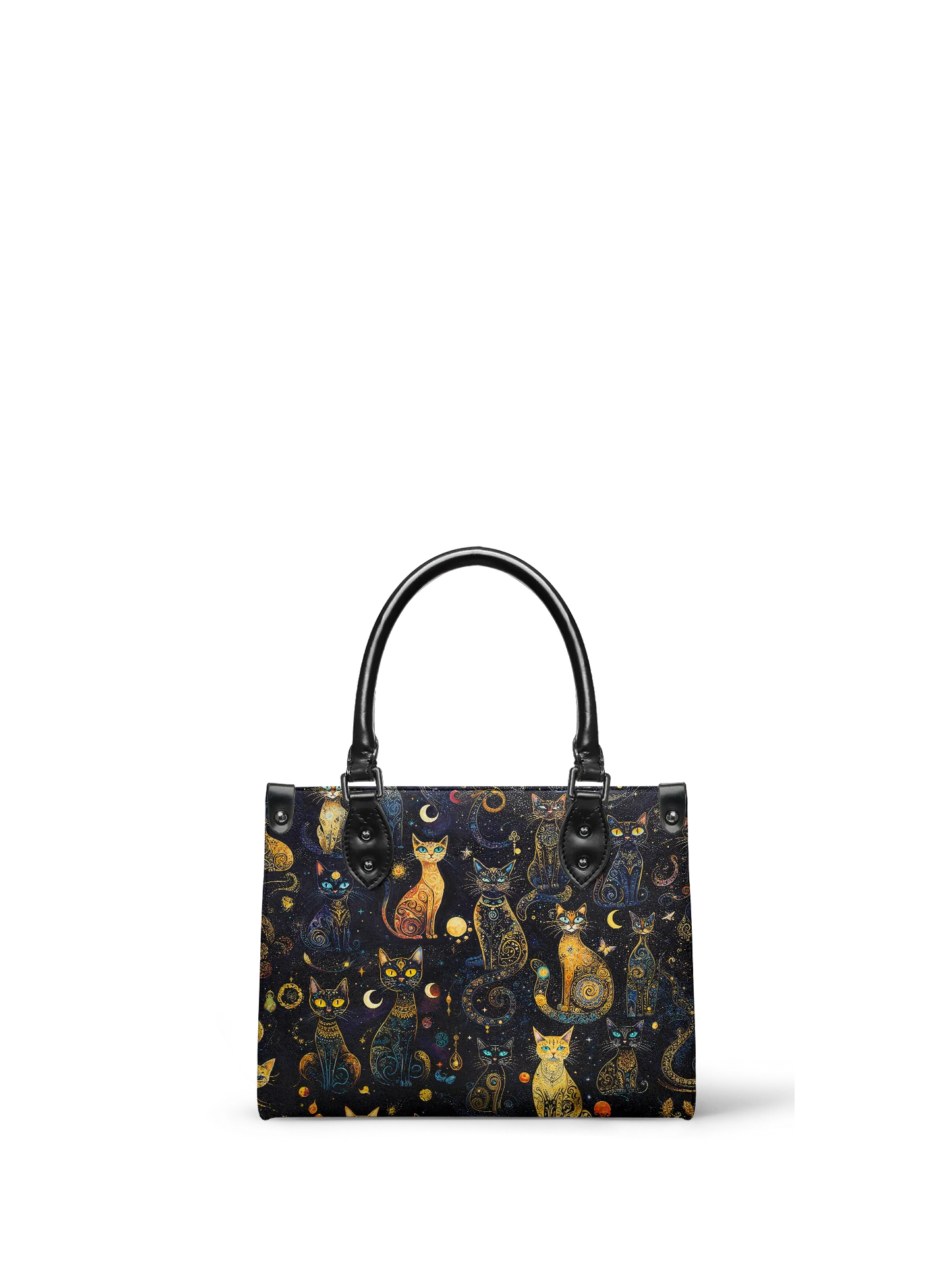 "Lunacat" - Small Leather Handbag Matching Set (FREE WALLET)