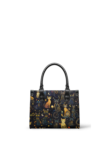 "Lunacat" - Small Leather Handbag Matching Set (FREE WALLET)