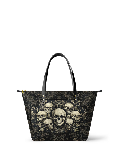 "Deathmark" Leather Tote Bag Matching Set (FREE WALLET)