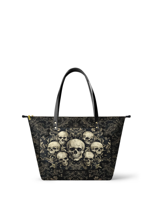 "Deathmark" Leather Tote Bag Matching Set (FREE WALLET)