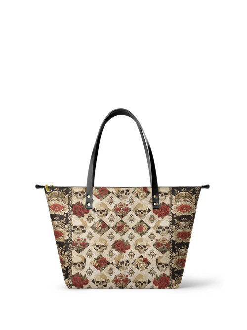 "Mournaire" Leather Tote Bag Matching Set (FREE WALLET)