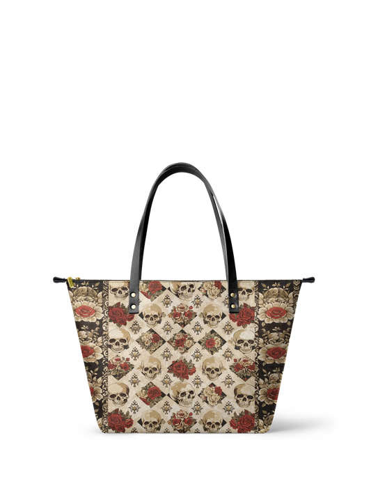 "Mournaire" Leather Tote Bag Matching Set (FREE WALLET)