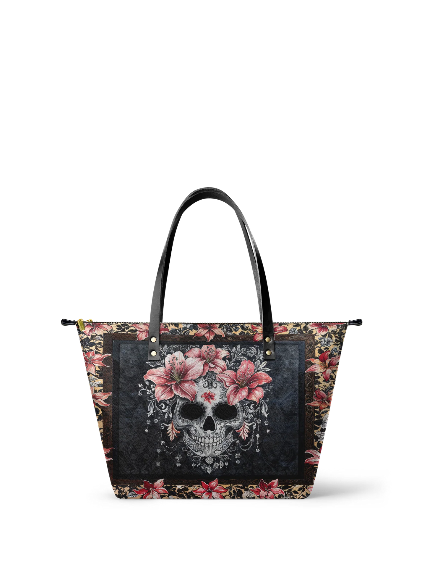 "Roselace" Leather Tote Bag Matching Set (FREE WALLET)