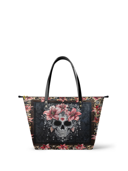 "Roselace" Leather Tote Bag Matching Set (FREE WALLET)