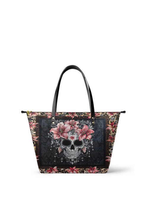 "Roselace" Leather Tote Bag Matching Set (FREE WALLET)