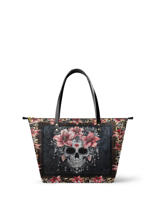 "Roselace" Leather Tote Bag Matching Set (FREE WALLET)