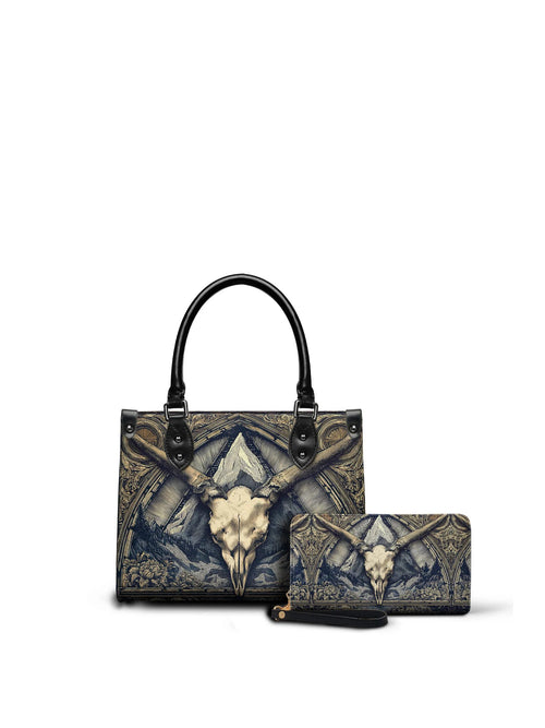 "Altarhorn" - Small Leather Handbag Matching Set  (FREE WALLET)