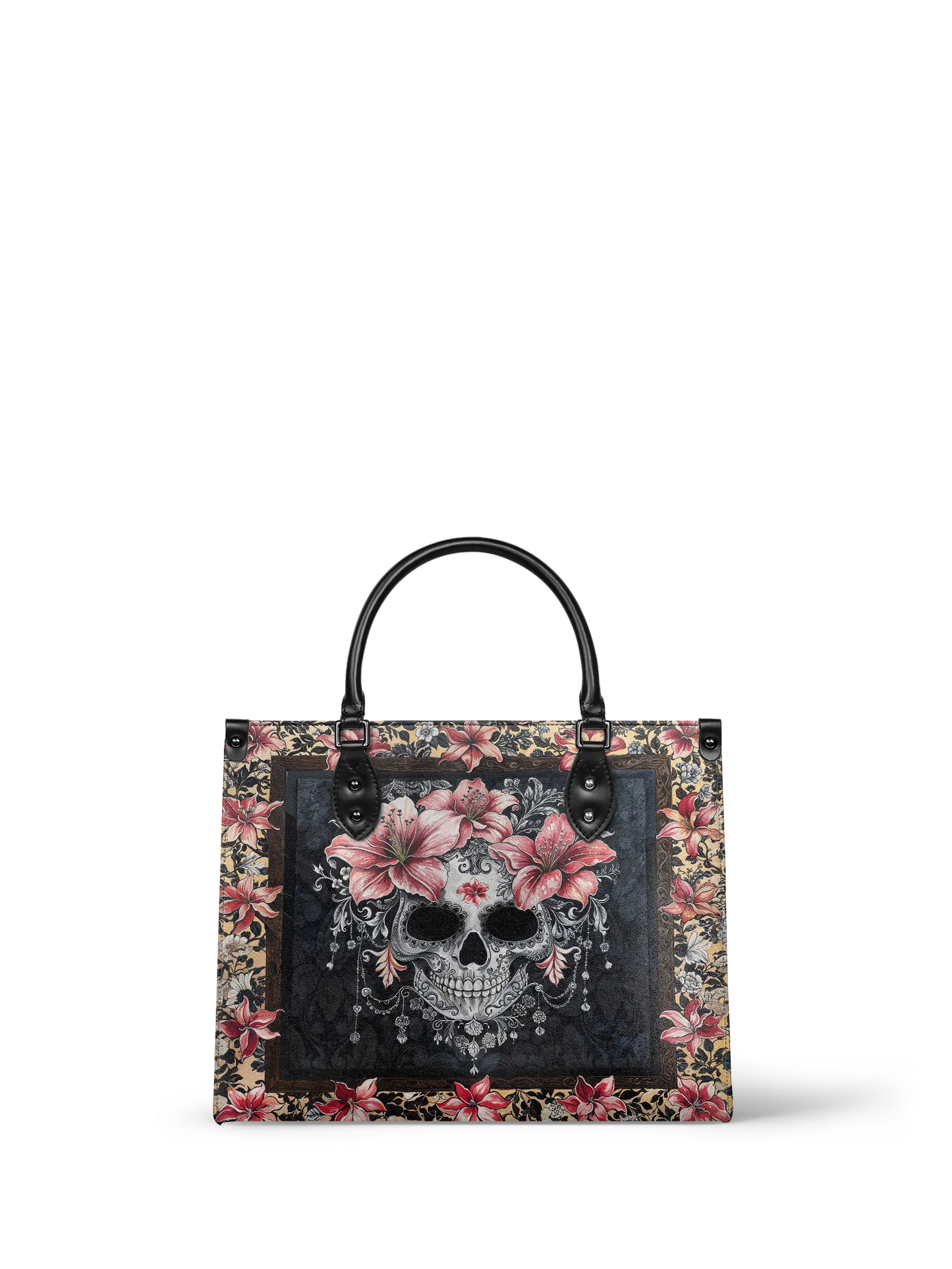 "Roselace"- Leather Handbag Matching Set (FREE WALLET)