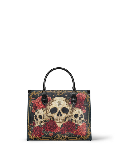"Bloodrose" - Leather Handbag Matching Set (FREE WALLET)