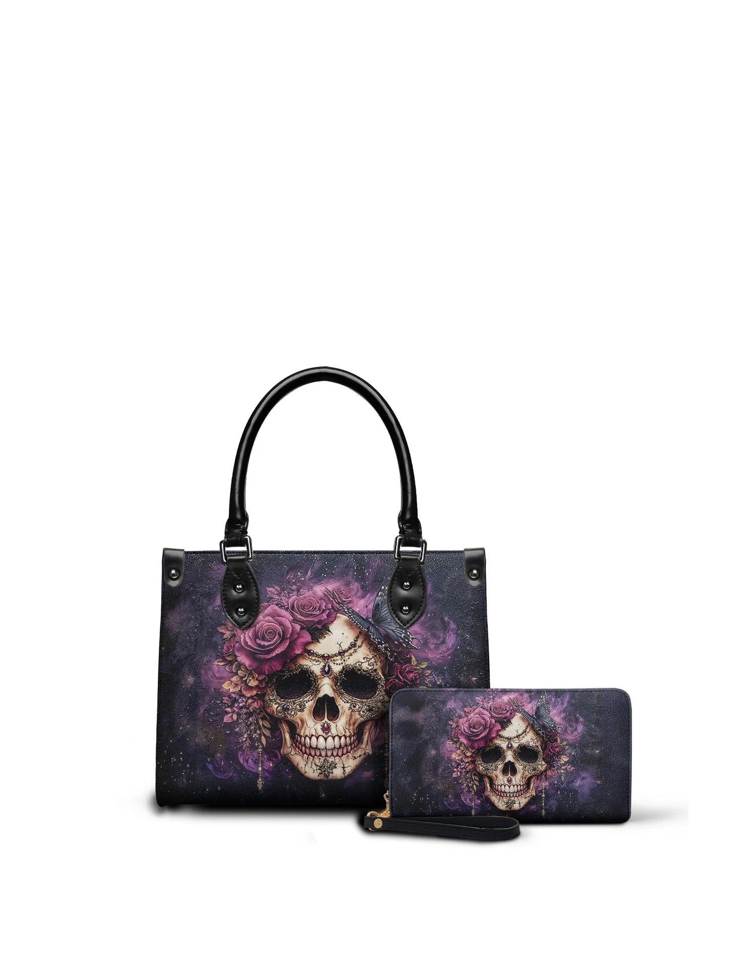"Noxaria"- Small Leather Handbag Matching Set (FREE WALLET)