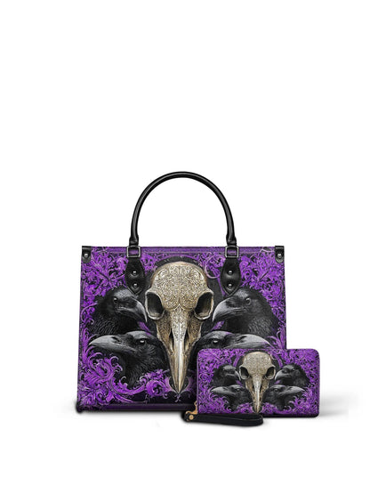 "Corvexia"- Leather Handbag Matching Set (FREE WALLET)