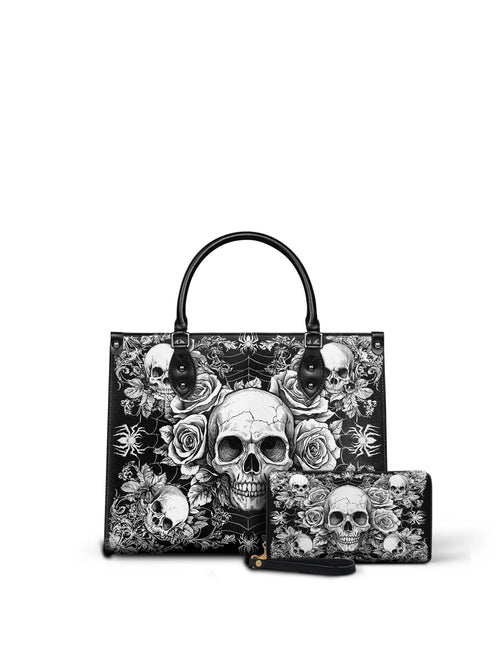 "Gravebloom" - Leather Handbag Matching Set (FREE WALLET)