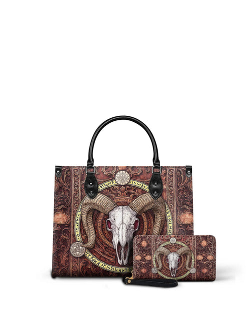 "Hexram" - Leather Handbag Matching Set (FREE WALLET)
