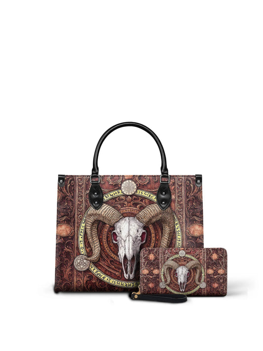 "Hexram" - Leather Handbag Matching Set (FREE WALLET)