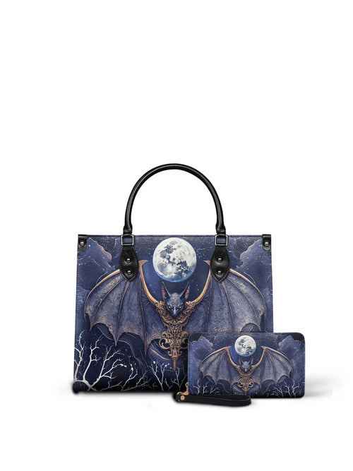 "Moonreaver" - Leather Handbag Matching Set (FREE WALLET)