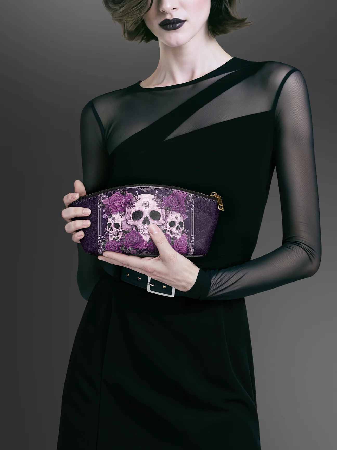 "Bloodrose" Poison Plum Eclipse Makeup Bag